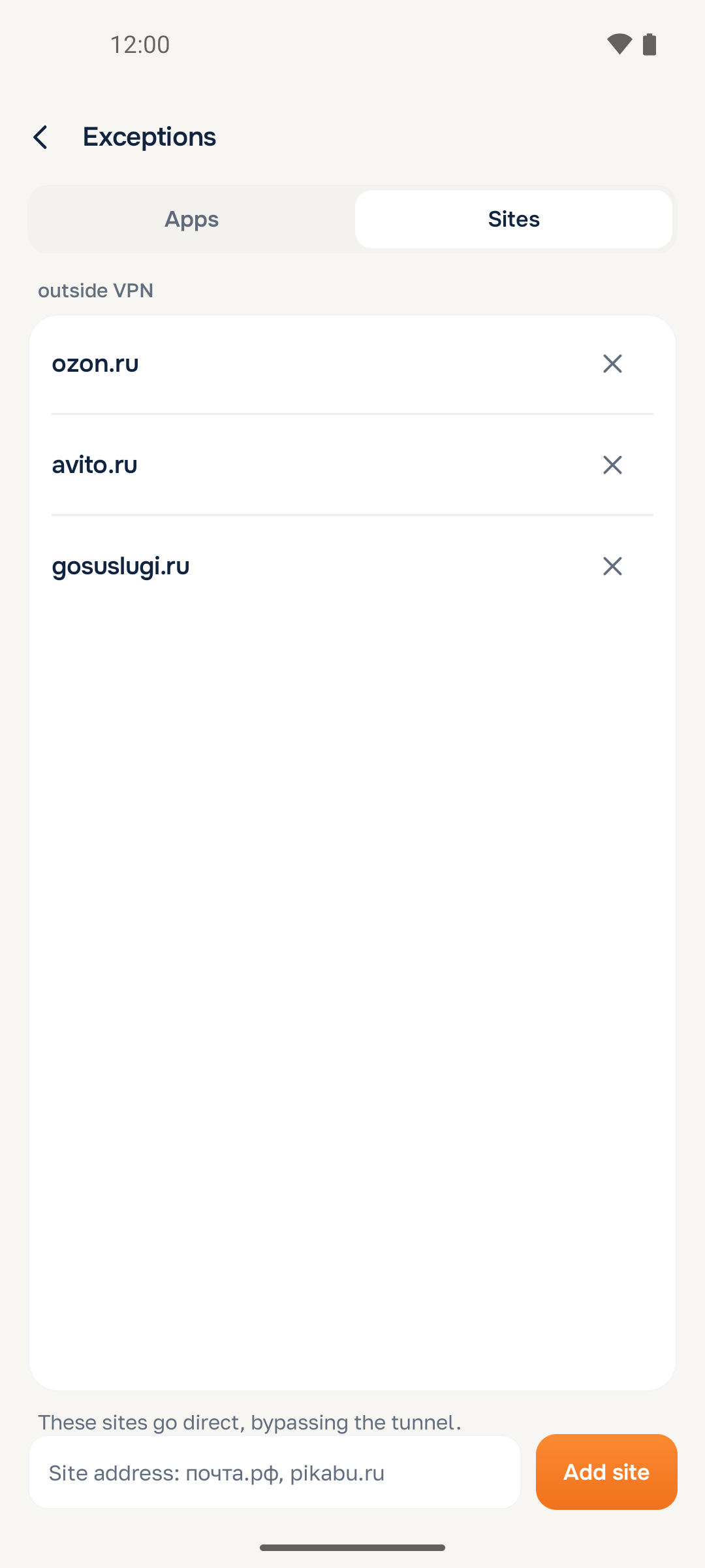 For a site